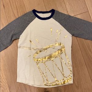 Boys Mini Boden Long Sleeve Shirt Sz 6-7